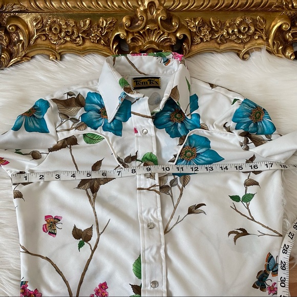 Tem Tex Vintage Button Down Blouse - Picture 11 of 11